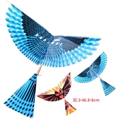 1Pcs Handmade DIY Rubber Band Power Bionic Air Plane Ornithopter Birds Models Science Kite Toys Children Adults Assembly Gift