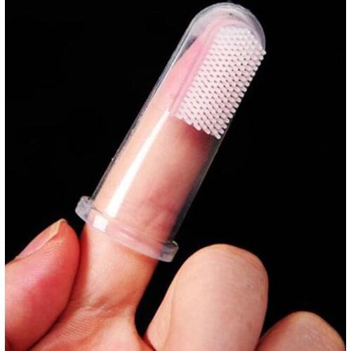 1pcs Super Soft Cats Toothbrushes Pet Finger Toothbrush Plush Dogs Cats Plus Bad Breath Care Tools Dogs Cats Cleaning Supplies