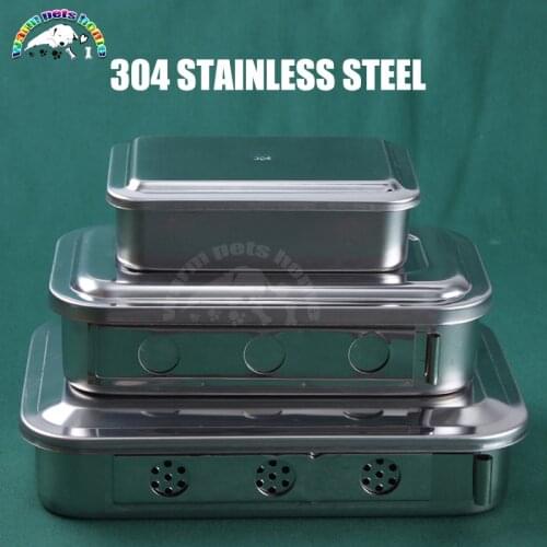 304 Stainless Steel Medical Disinfection Box Square Plate Surgical Tray Instrument Disinfection Tray Surgical Instruments