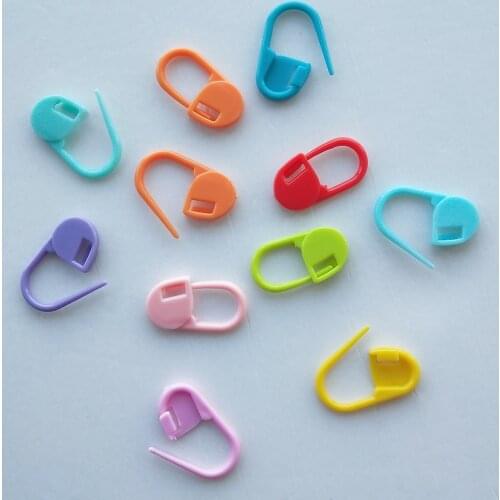 50Pcs Mixed Color Plastic Pins Sweater Mark Buckle Needle Knitting Accessories Yarn DIY Weaving Sewing Tools Accessory LFR 02
