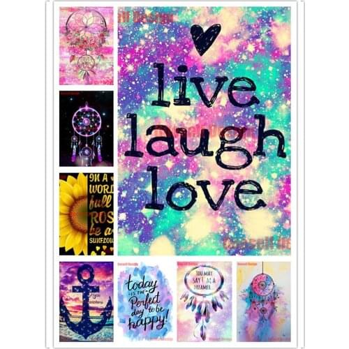 5d diamond painting full live laugh love diy diamond embroidery full set 5d diamond art kit rhinestone pictures decoration home