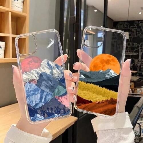 Art oil painting flower Retro Phone Case For Samsung Galaxy Note 4 8 9 10 20 S8 S9 S10 S10E S20 Plus UITRA Ultra transparent