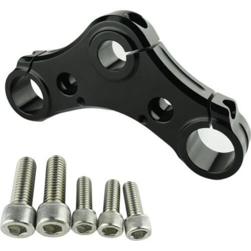 Black Upper Triple Tree Clamp For Harley Davidson Forty Eight 48 XL 1200 X 2010-2015 2011 2012 2013 2014