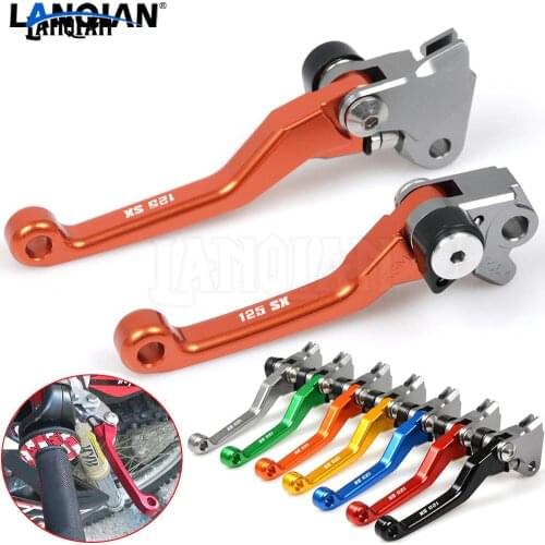 CNC Laser Printing Motorcycle Dirt bike Pivot Brake Clutch Levers For 125 SX 2009-2013 125SX SX 125 Motocross Accessories