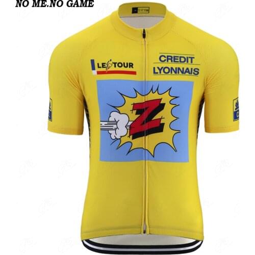 Classic Team Z Cycling Jersey Men Summer Retro Bicycle Clothes Road bicycle wear clothing breathable Quick Dry mtb bike jersey