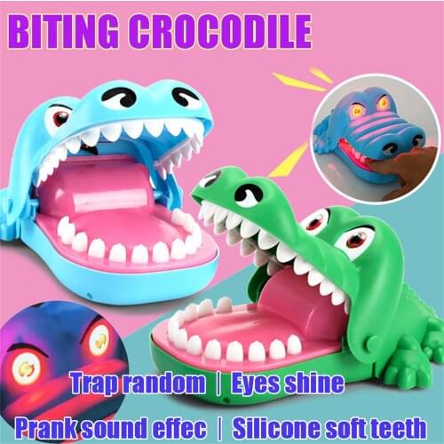 Party Game Biting Crocodiles Toy Biting Finger Game Dentist Animal Fish Mouth Toy Funny Luck Punishment Game Kids Adults Gift