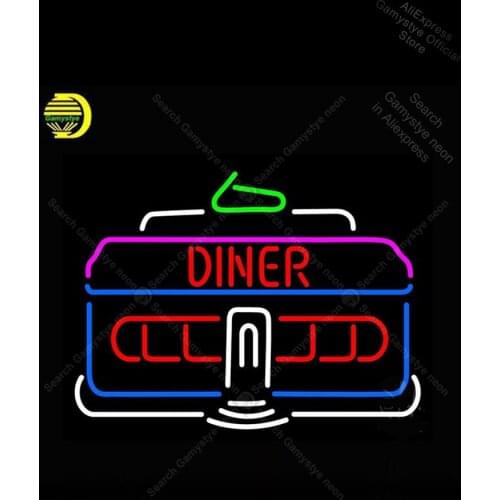 Neon Sign for Diner Car Outdoor Neon Bulb Sign Display Beer Bar Light up wall sign Home Display Advertisement Sign Lighting