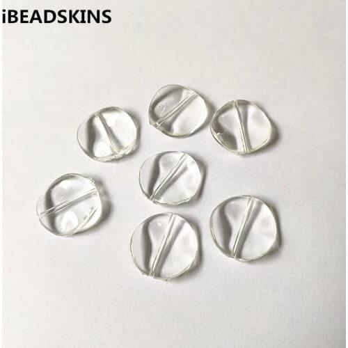 New arrival! 20mm 390pcs/lot Clear acrylic Twisted disc shape beads for Necklace,Earrings parts,hand Made Jewelry DIY