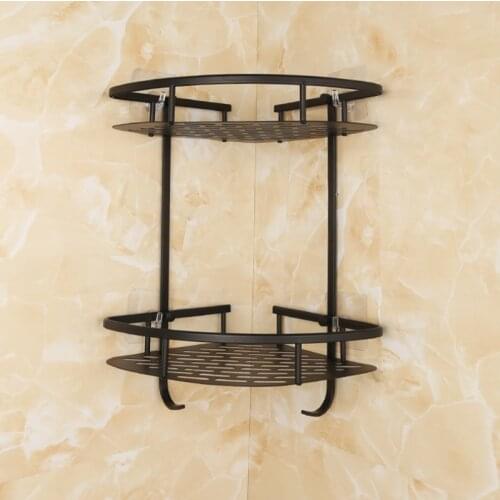 Bathroom Storage Shelves Wall-mounted Punch Free Shower Shelf Shampoo Soap Holder Storage Suction Basket Holder Racks