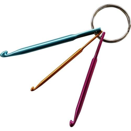 DONYAMY DIY Multicolour Crafts Knitting Needles Mini Aluminum Crochet Hook