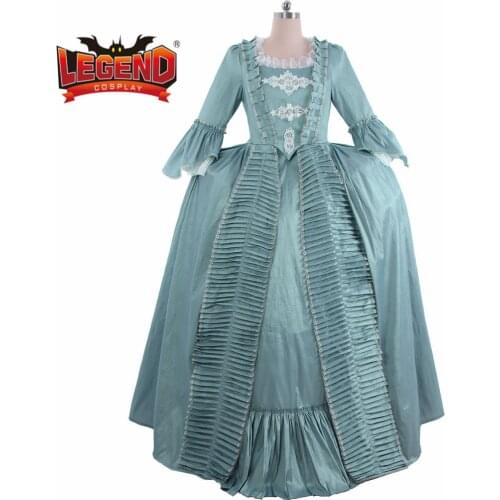 Revolution Georgian Victorian Ball Gown dress costume 18th century rococo dress colonial costume Marie Antoinette dress