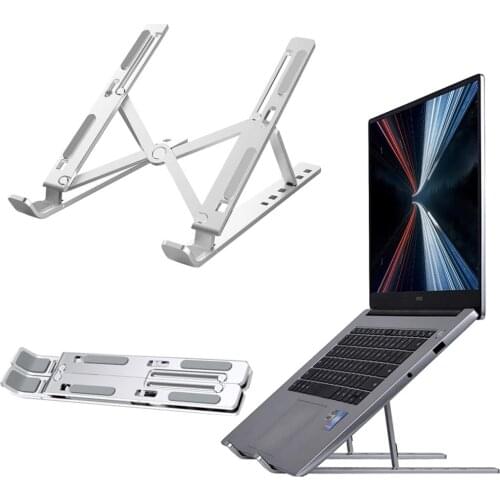 Laptop Stand Foldable Portable Notebook Support Laptop Base Holder Adjustable Riser Bracket Computer Accessories