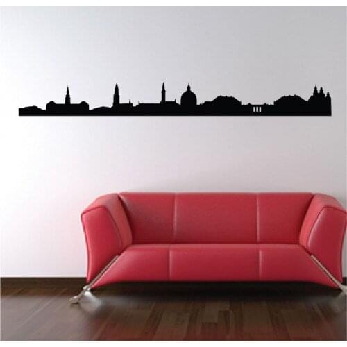 Morden Copenhagen City Silhouette wall stickers home decor home decoration stickers wall decal Building