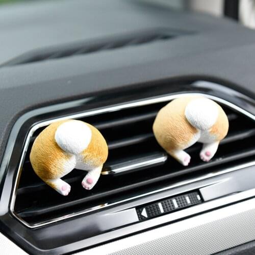 Car Vent Clip Air Freshener Cute Corgi Car Accessories for Mens Car Vent Decor Interior Accessories Auto Without Essential Oil