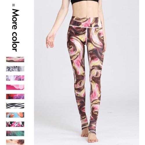 2019 Womens Wide Waistband Yoga Pants Stretch Leggings Running Suit Workout Fitness Exercise Pants Sport Clothes