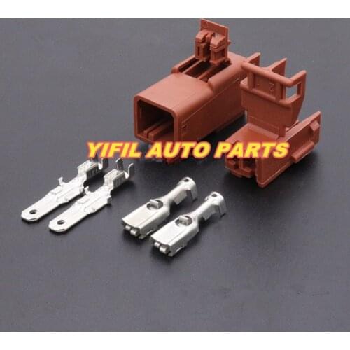 10pcs/lot harness automotive connectors with terminal DJ7021-4.8-11/21 2P