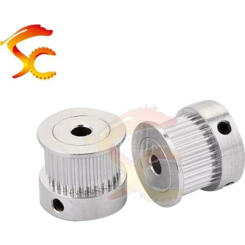10pcs/lot 3D Printers Parts printer pulley GT2 30 teeth bore 5mm 2GT 30teeth timing pulley fit for GT2 belt width 10mm