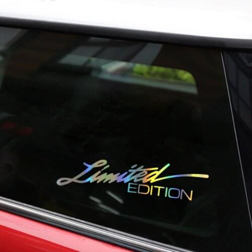 16CM*3.8CM LIMITED EDITION Creative Vinyl Car Window Sticker Car-styling Decal Black/White