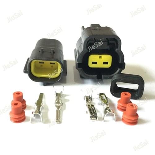 2 Pin 174352-2 174354-2 Automotive Connector For Mazda RX7 FD Intake Air Temp (IAT) Sensor Connector Engine Room Position Plug