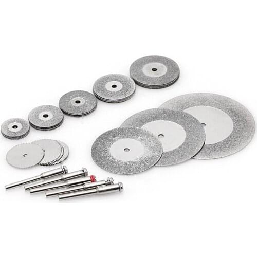 38 Pcs Diamonte Cutting Disc Saw Blade Grinding Wheel Set Rotary Tool Circular Woodworking Masonry Drilling Carbide XROEER