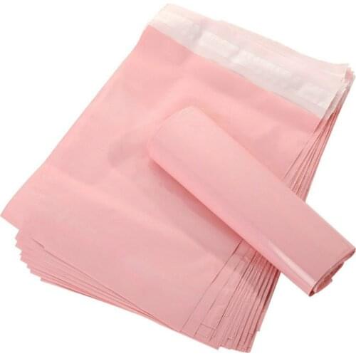 50Pcs Mailers Pink Translucent Courier Packing Bags Letter SuppliesWaterproof Bags Material Envelope Mailer Postal Mailing