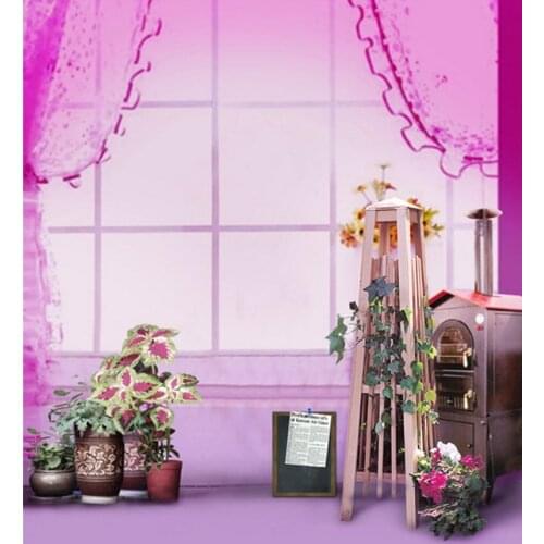 5x7ft Pink Room Flowers Photography Backdrops Photo Props Studio Background
