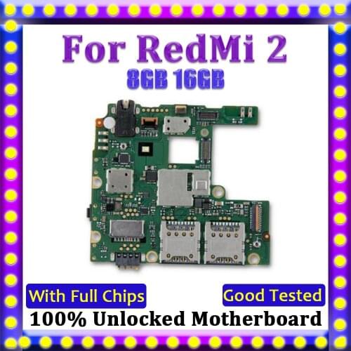 8GB 16GB For RedMi 2 HongMi 2 Motherboard,Disassemble Unlocked Mainboard For HongMi 2 RedMi 2 Logic Board With Full Chips