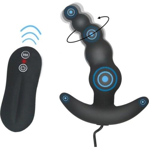 10 Speeds Anal Beads Butt Plug Vibrator Male Masturbation G Spot Prostate Massager Remote Anal Plug Vibrator Sex Toys For Women