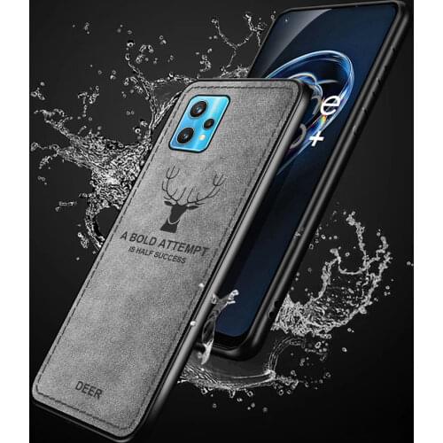 Deer Case For Oppo Realme GT Neo Soft TPU edge Cloth Texture Cover For Realme C20 C17 C3 V5 5 7 Pro 7i 6i XT X2 X Phone Case