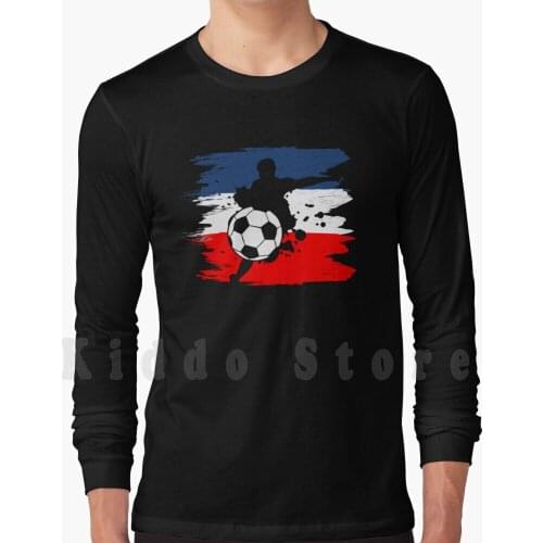 France Flag Soccer Ball Hoodie Long Sleeve Soccer Footballer Football Team Football Game European Mr Football