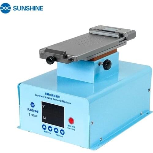 SUNSHINE S-918F Edge Screen Separation Glue Remover 360 Rotating Platform Separator for Samsung Huawei Curved Glue Removing