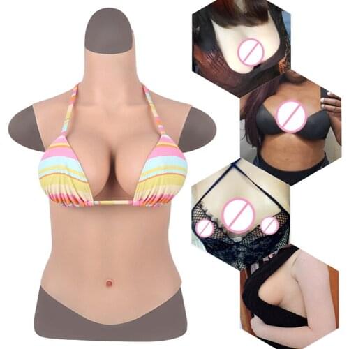 Artificial Silicone Breast Forms Fake Boobs for Cosplay Shemale Realistic Crossdresser Drag Queen Sissy Transgender Chest