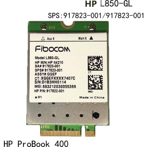 JINYUSHI for Fibocom L850-GL LT4210 M.2 LTE-FDD/LTE-TDD/WCDMA 4G cat9 wireless module for HP probook 430 440 450 G5