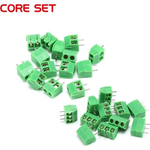10pcs KF3.96-2P Through Hole Mount Screw TermInal Block Connector 300V/10A 3.96mm Pitch 2PIN 3PIN