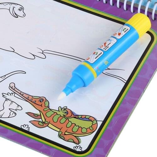 LCLL-COOLPLAY Magic Water Drawing Book Coloring Book Doodle with Magic Pen Painting Drawing Board For Kids Toys Toy Birthday G