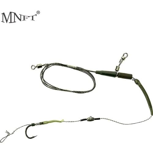 MNFT 1 Set Carp Fishing Bait Hook Set (Light Version) Used For Sea Pole Rigs Hook Link Handmade