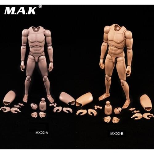 Resin model body 1/6 scale Asian male man boy body figure for muscular model similar to HT DX04 with extra hands accessory