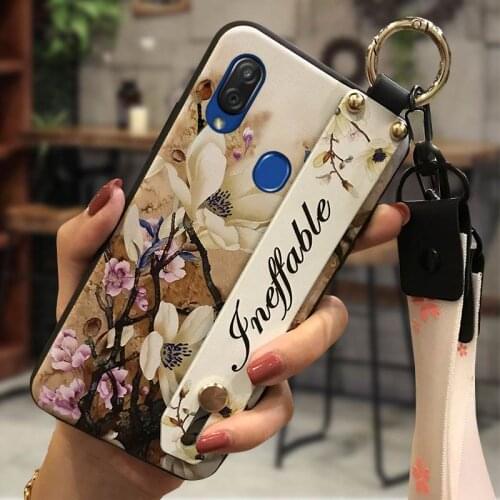 Soft Case Shockproof Phone Case For ZTE Blade V10 Vita Silicone Wristband Phone Holder For Woman