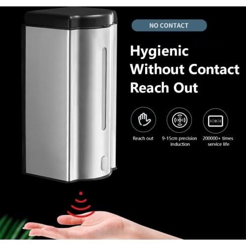 Bathroom 600ml Wall Mounted Automatic Soap Dispenser Touchless Sensor Hand Sanitizer Shampoo Detergent Dispenser Kitchen Cocina