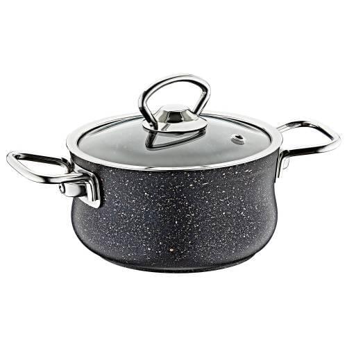 Oms Granite 14x8 cm Mini Casserole Cookware Gray