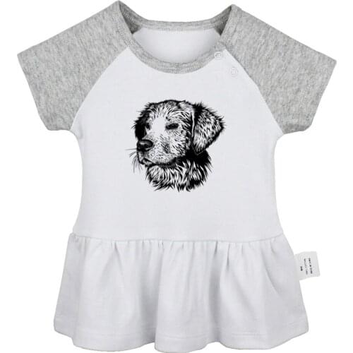 Golden Retriever dog You Are Amazing Go haro or go home Design Newborn Baby Girls Dresses Toddler Printing Infant Cotton Clothes