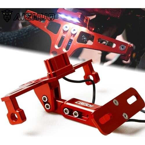 Motorcycle Adjustable License Number Plate Frame Holder Bracket FOR HONDA CB650R CB 650R CB650 R CB 650 R 2019 2020