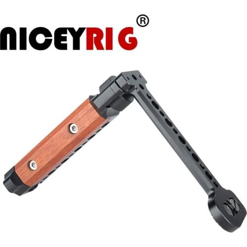 Niceyrig Dedicated Wooden L-Side Handle Handgrip For Ronin S /Ronin SC /ZHIYUN II /Crane V2 /ZHIYUN Weebill Lab Handheld Gimbal