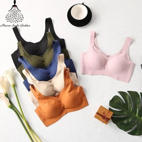 Sexy Underwear Women Bra Seamless Active Bras for Women Push Up Bralette Vest Wire Free Lingerie Padded Sleeping Brassiere Bra
