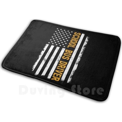 School Bus Driver Job Soft Non-Slip Mat Rug Carpet Cushion School Bus Driver School Bus Drivers School Bus Drivers Job