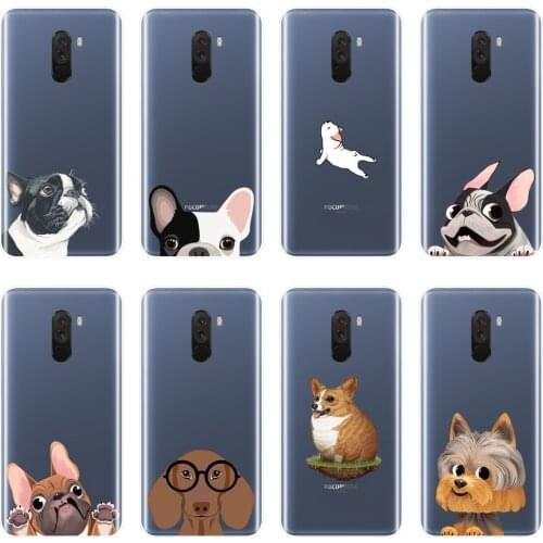 Pug Dog Phone Case Silicone For Pocophone F1 Xiaomi Redmi Note 4 4X 5 5A 6 Pro Prime Soft Back Cover For Redmi S2 6A 5 Plus 4A