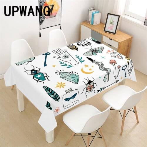 Magic Sorcery Tablecloth 3D Printed Table Cover Rectangular Tablecloth Wedding Birthday Party Kitchen Home Decor