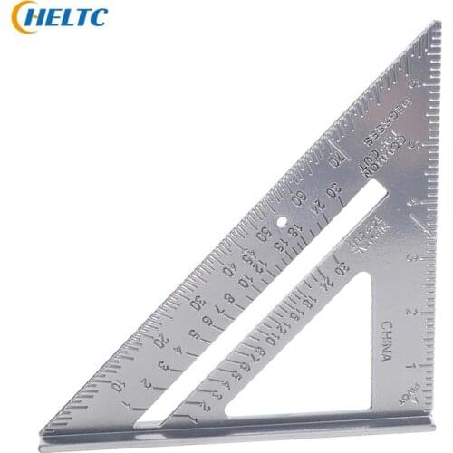 Triangle Ruler 90 Degree Thickening Angle Rule Aluminum Alloy Carpenter Measurement Square Ruler Layout Tool Measurement Tool