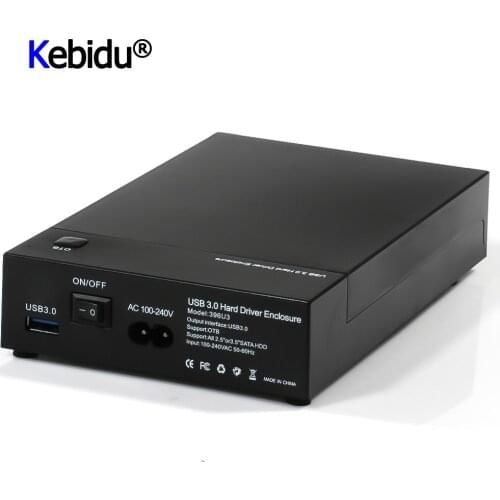 USB 3.0 2.5" 3.5" SSD HDD Disk Case SATA Hard Drive Disk External Enclosure Support UASP 8TB Drives OTB One Touch Backup