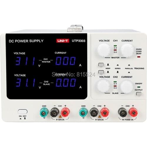 UTP3303 Dual-channel Three-way Adjustable DC Power Supply 32V 3A DC Power Supply Constant Voltage Constant Current Function